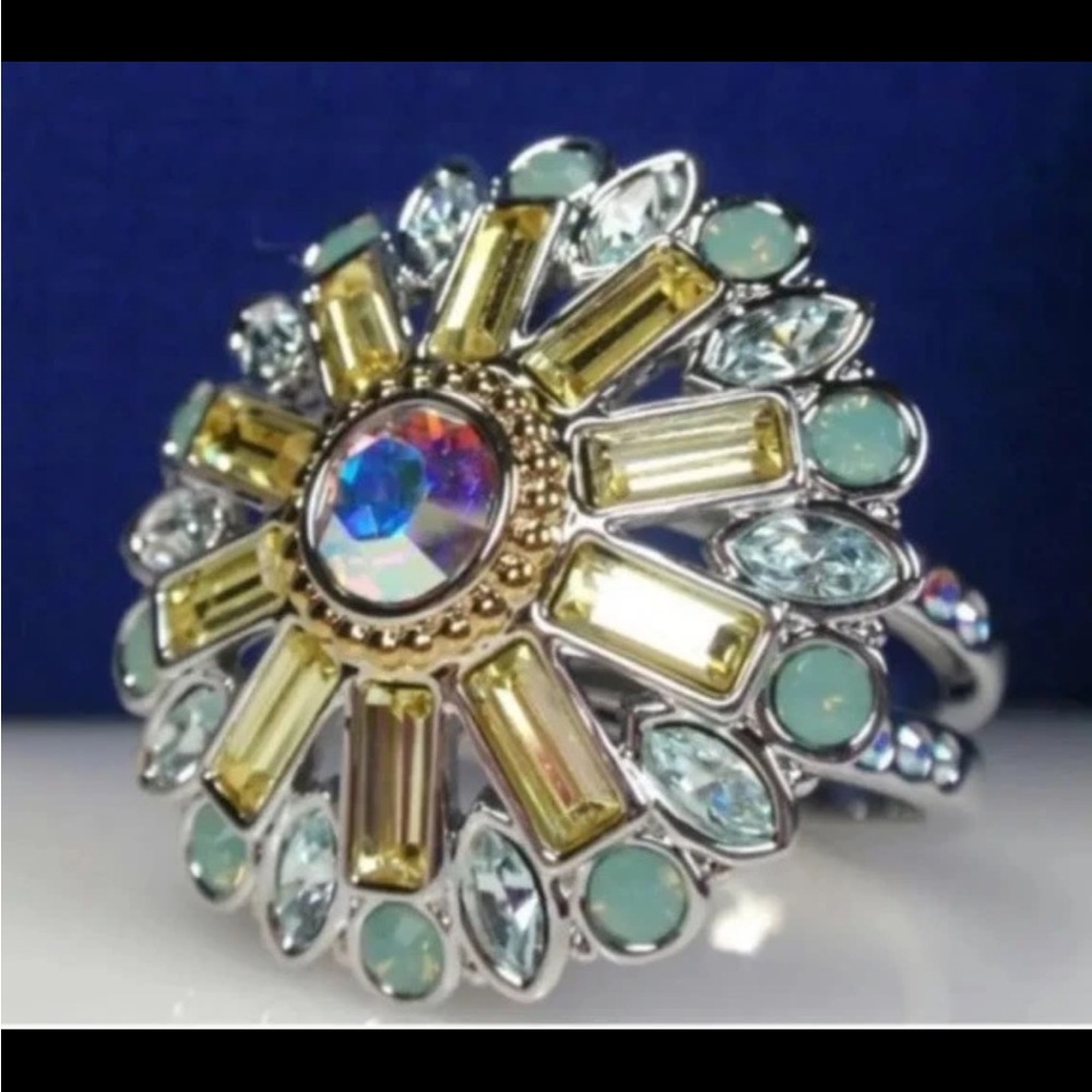 Swarovski Regency Ring with Intricate Design